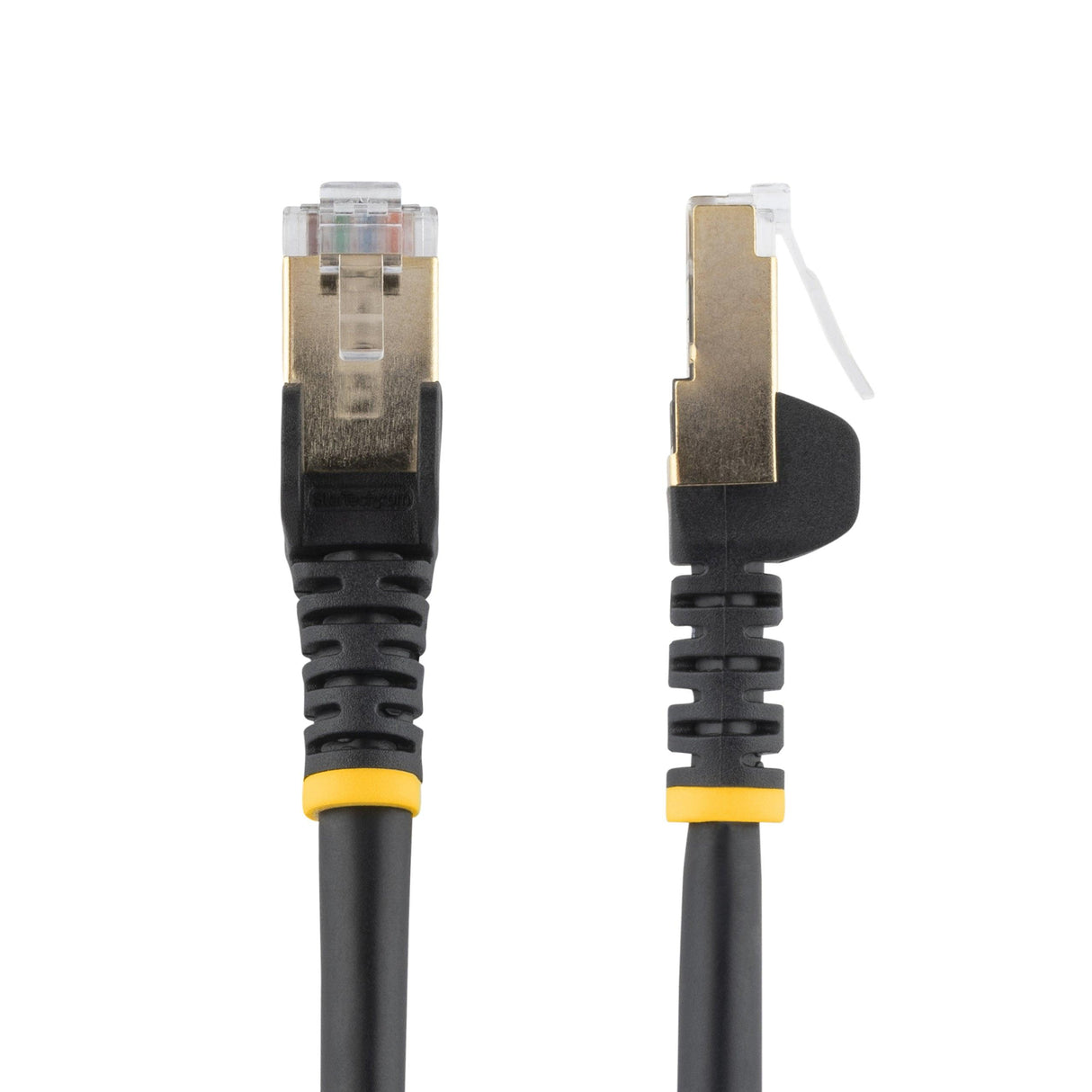 StarTech.com 3ft CAT6a Ethernet Cable - 10 Gigabit Category 6a Shielded Snagless 100W PoE Patch Cord - 10GbE Black UL Certified Wiring/TIA