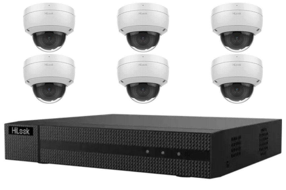 HiLook 8MP Dome 6-Camera Kit | 4TB HDD Pre-Installed
