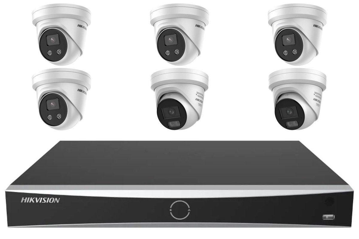 Hikvision Mixed 6-Camera Kit (4x 6MP AcuSense + 2x 8MP ColorVu) | BYO HDD