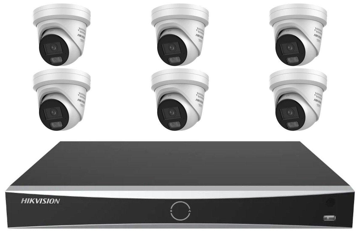 Hikvision 6MP ColorVu 3.0 6-Camera Turret Kit | BYO HDD