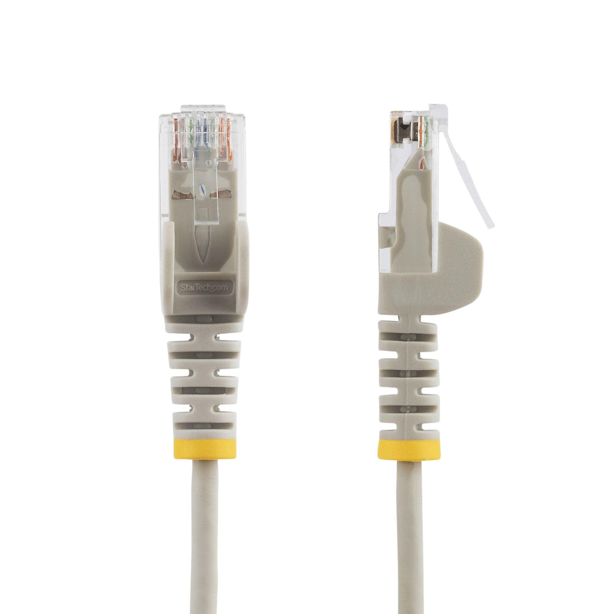StarTech.com 1.5 m CAT6 Cable - Slim CAT6 Patch Cord - Grey - Snagless RJ45 Connectors - Gigabit Ethernet Cable - 28 AWG (N6PAT150CMGRS)