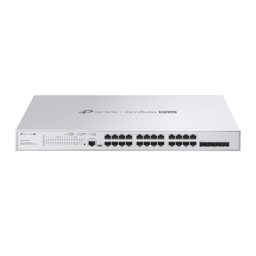 Omada Pro S5500-24GP4XF 24 Ports Manageable Ethernet Switch - Gigabit Ethernet, 10 Gigabit Ethernet - 1000Base-T, 10GBase-X