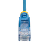 StarTech.com 1.5 m CAT6 Cable - Slim CAT6 Patch Cord - Blue - Snagless RJ45 Connectors - Gigabit Ethernet Cable - 28 AWG (N6PAT150CMBLS)
