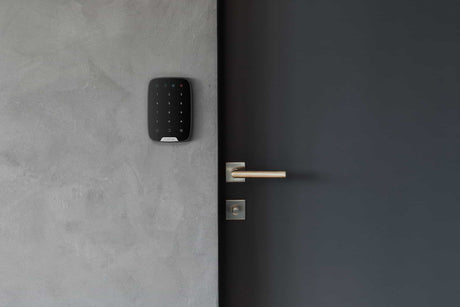 Ajax KeyPad Wireless — Black shown in use