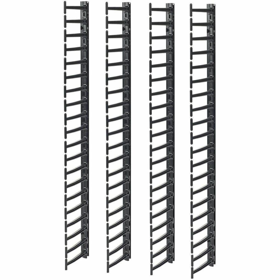 APC by Schneider Electric AR7717A Cable Organizer - Black - 4 Each Pack - TAA Compliant