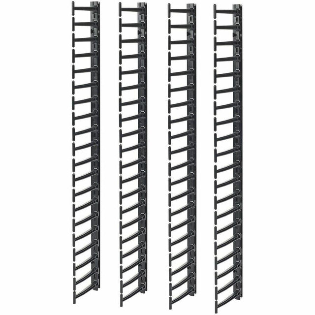 APC by Schneider Electric AR7717A Cable Organizer - Black - 4 Each Pack - TAA Compliant