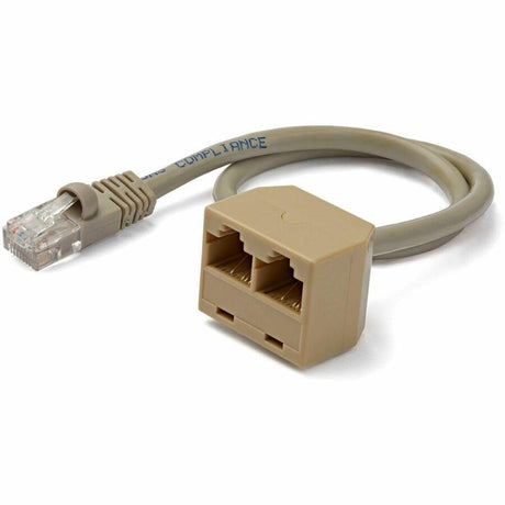 StarTech.com 2-to-1 RJ45 Splitter Cable Adapter - Network splitter - RJ-45 (M) - RJ-45 (F)~