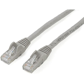 StarTech 2m CAT6 Ethernet Cable - Grey Snagless Gigabit - 100W PoE UTP 250Mhz Category 6 Patch Cord UL Certified Wiring/TIA