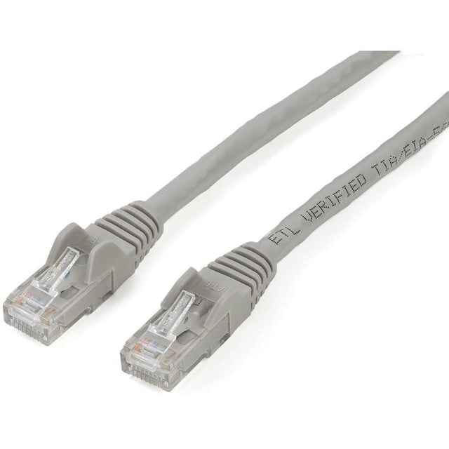 StarTech 2m CAT6 Ethernet Cable - Grey Snagless Gigabit - 100W PoE UTP 250Mhz Category 6 Patch Cord UL Certified Wiring/TIA