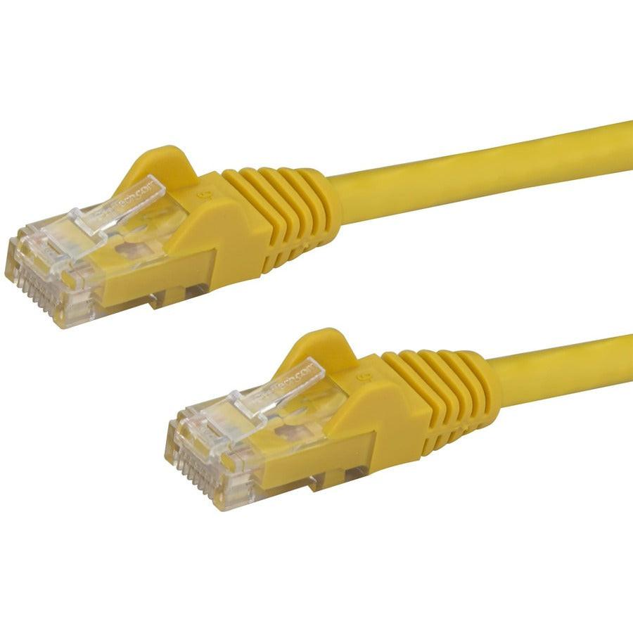 StarTech 2m CAT6 Ethernet Cable - Yellow Snagless Gigabit - 100W PoE UTP 250Mhz Category 6 Patch Cord UL Certified Wiring/TIA