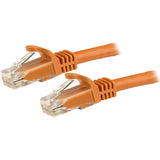 StarTech 1m CAT6 Ethernet Cable - Orange Snagless Gigabit - 100W PoE UTP 250Mhz Category 6 Patch Cord UL Certified Wiring/TIA