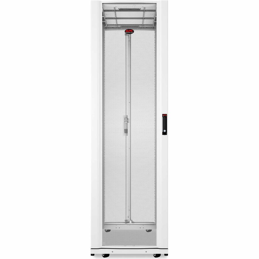 APC by Schneider Electric NetShelter SX AR3340W 42U Rack Cabinet for Networking, Airflow System - 482.60 mm Rack Width x 1048 mm Rack Depth - White - TAA Compliant