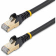 StarTech.com 3ft CAT6a Ethernet Cable - 10 Gigabit Category 6a Shielded Snagless 100W PoE Patch Cord - 10GbE Black UL Certified Wiring/TIA