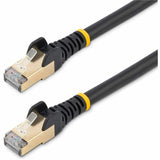 StarTech.com 3ft CAT6a Ethernet Cable - 10 Gigabit Category 6a Shielded Snagless 100W PoE Patch Cord - 10GbE Black UL Certified Wiring/TIA