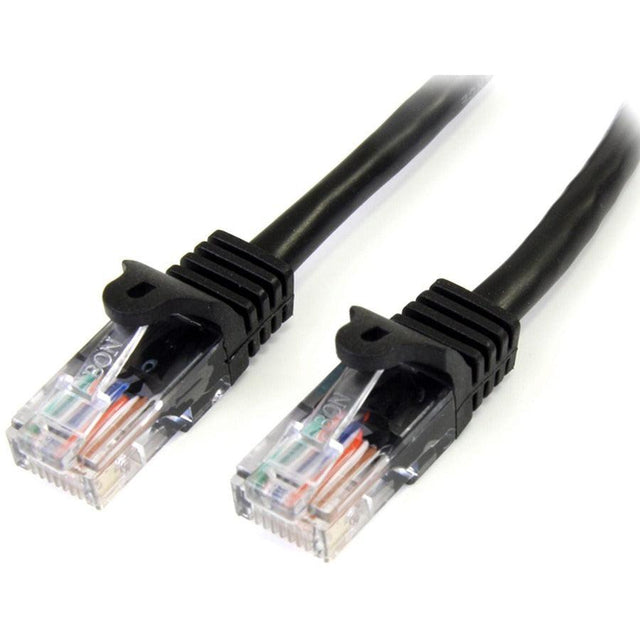 StarTech.com 3 m Black Cat5e Snagless RJ45 UTP Patch Cable - 3m Patch Cord