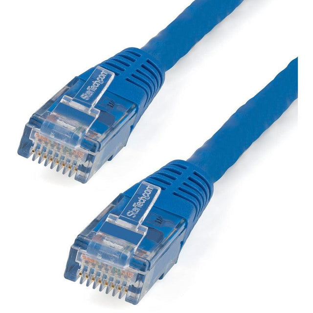 StarTech 1ft CAT6 Ethernet Cable - Blue Molded Gigabit - 100W PoE UTP 250Mhz - Category 6 Patch Cord UL Certified Wiring/TIA