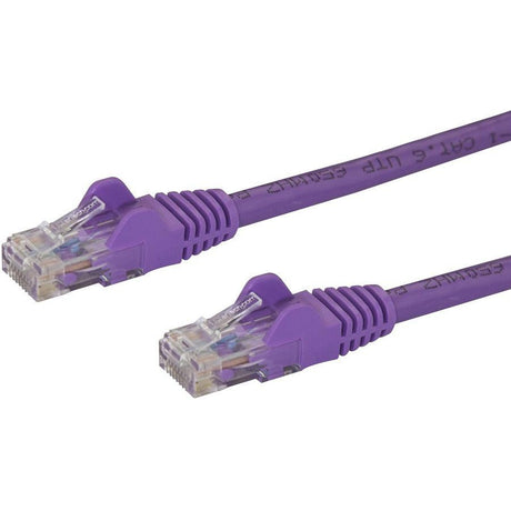 StarTech 3m CAT6 Ethernet Cable - Purple Snagless Gigabit - 100W PoE UTP 250Mhz Category 6 Patch Cord UL Certified Wiring/TIA