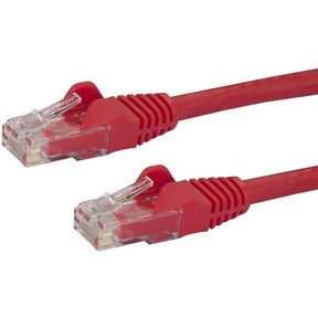 StarTech 50cm CAT6 Ethernet Cable - Red Snagless Gigabit - 100W PoE UTP 250Mhz Category 6 Patch Cord UL Certified Wiring/TIA