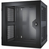 APC by Schneider Electric NetShelter WX 13U Wall Mountable Rack Cabinet for Networking, Airflow System - 482.60 mm Rack Width - Black