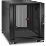 APC by Schneider Electric NetShelter SX 12U Floor Standing Rack Cabinet for Server, Storage - 482.60 mm Rack Width x 755.65 mm Rack Depth - Black - TAA Compliant