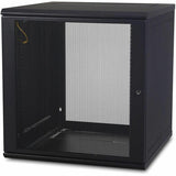 APC by Schneider Electric NetShelter WX AR112 12U Wall Mountable Rack Cabinet for LAN Switch, Patch Panel - 482.60 mm Rack Width x 528 mm Rack Depth - Black