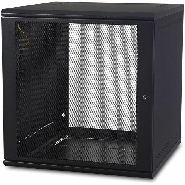 APC by Schneider Electric NetShelter WX AR112 12U Wall Mountable Rack Cabinet for LAN Switch, Patch Panel - 482.60 mm Rack Width x 528 mm Rack Depth - Black
