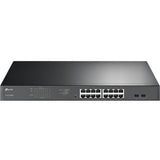 TP-Link JetStream TL-SG1218MPE 16 Ports Manageable Ethernet Switch - Gigabit Ethernet - 1000Base-T, 1000Base-X