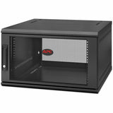 APC by Schneider Electric NetShelter WX AR106SH6 6U Wall Mountable Rack Cabinet for Networking, Airflow System - 482.60 mm Rack Width x 528 mm Rack Depth - Black - TAA Compliant