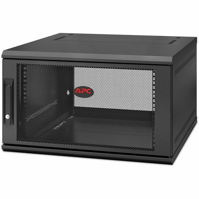 APC by Schneider Electric NetShelter WX AR106SH6 6U Wall Mountable Rack Cabinet for Networking, Airflow System - 482.60 mm Rack Width x 528 mm Rack Depth - Black - TAA Compliant