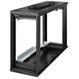 APC by Schneider Electric NetShelter WX AR106VI 6U Wall Mountable Rack Cabinet for Networking, Converged Infrastructure, Storage, Server, Airflow System - 482.60 mm Rack Width x 762 mm Rack Depth - Black
