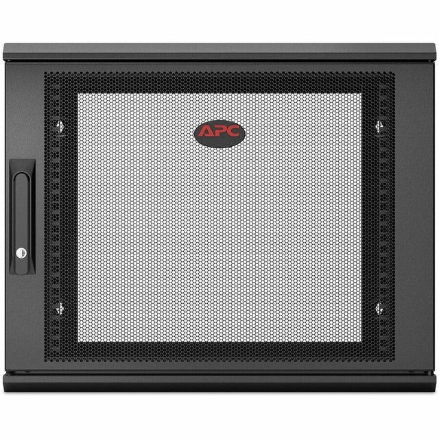 APC by Schneider Electric NetShelter WX 9U Wall Mountable Rack Cabinet for Networking, Airflow System - 482.60 mm Rack Width x 528 mm Rack Depth - Black