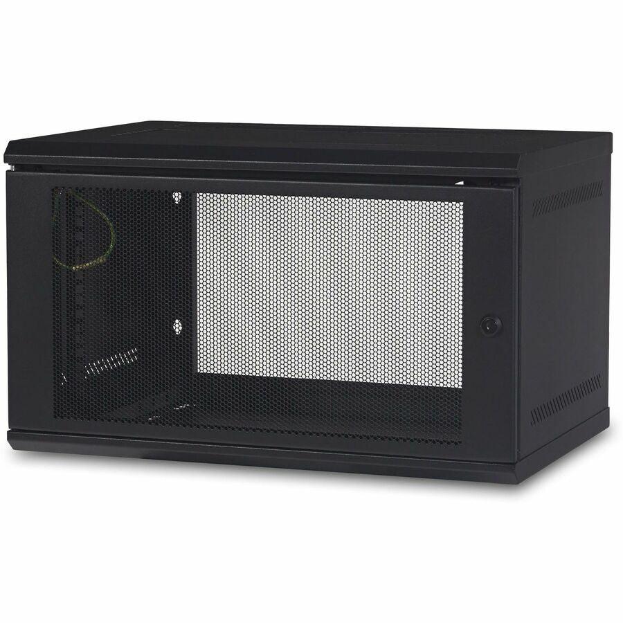 APC by Schneider Electric NetShelter WX AR106 6U Wall Mountable Rack Cabinet for Server, LAN Switch - 482.60 mm Rack Width x 329 mm Rack Depth - Black