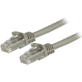 StarTech 1.5m CAT6 Ethernet Cable - Grey Snagless Gigabit - 100W PoE UTP 250Mhz Category 6 Patch Cord UL Certified Wiring/TIA