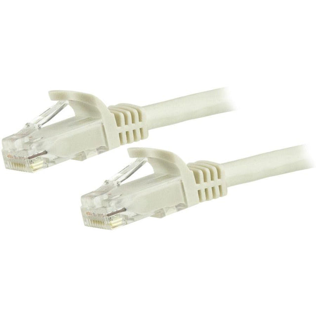 StarTech 7.5m CAT6 Ethernet Cable - White Snagless Gigabit - 100W PoE UTP 250Mhz Category 6 Patch Cord UL Certified Wiring/TIA