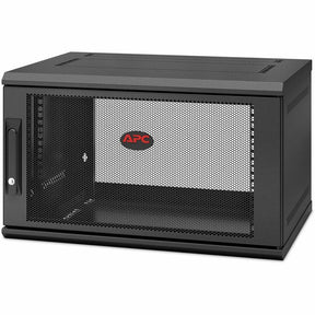 APC by Schneider Electric NetShelter WX AR106SH4 6U Wall Mountable Rack Cabinet for Networking, Airflow System - 482.60 mm Rack Width x 329 mm Rack Depth - Black