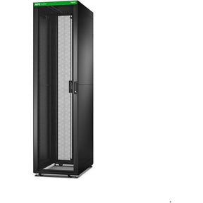 APC by Schneider Electric Easy Rack 48U Floor Standing Enclosed Cabinet Rack Cabinet - 482.60 mm Rack Width x 838.20 mm Rack Depth - Black