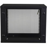 APC by Schneider Electric NetShelter WX AR109 9U Wall Mountable Rack Cabinet for Patch Panel, LAN Switch - 482.60 mm Rack Width x 329 mm Rack Depth - Black