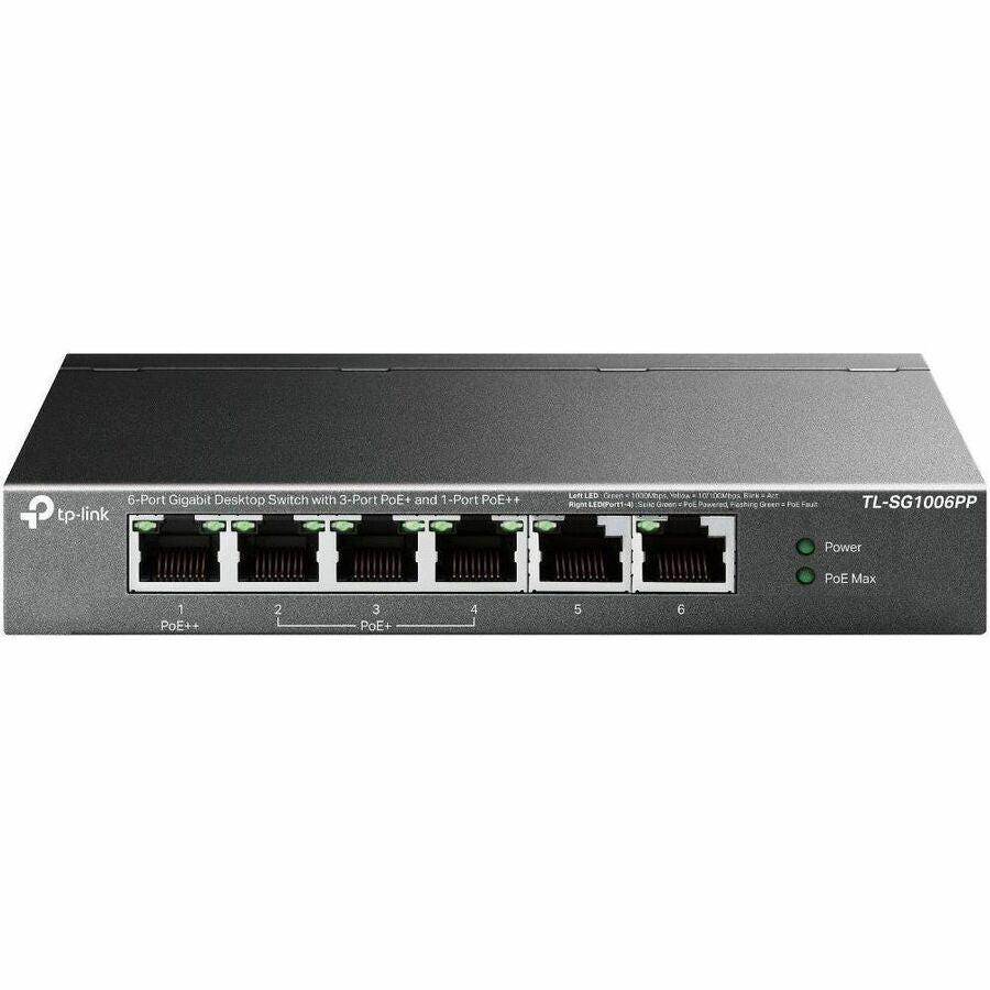 TP-Link JetStream TL-SG1006PP 6 Ports Ethernet Switch - Gigabit ...