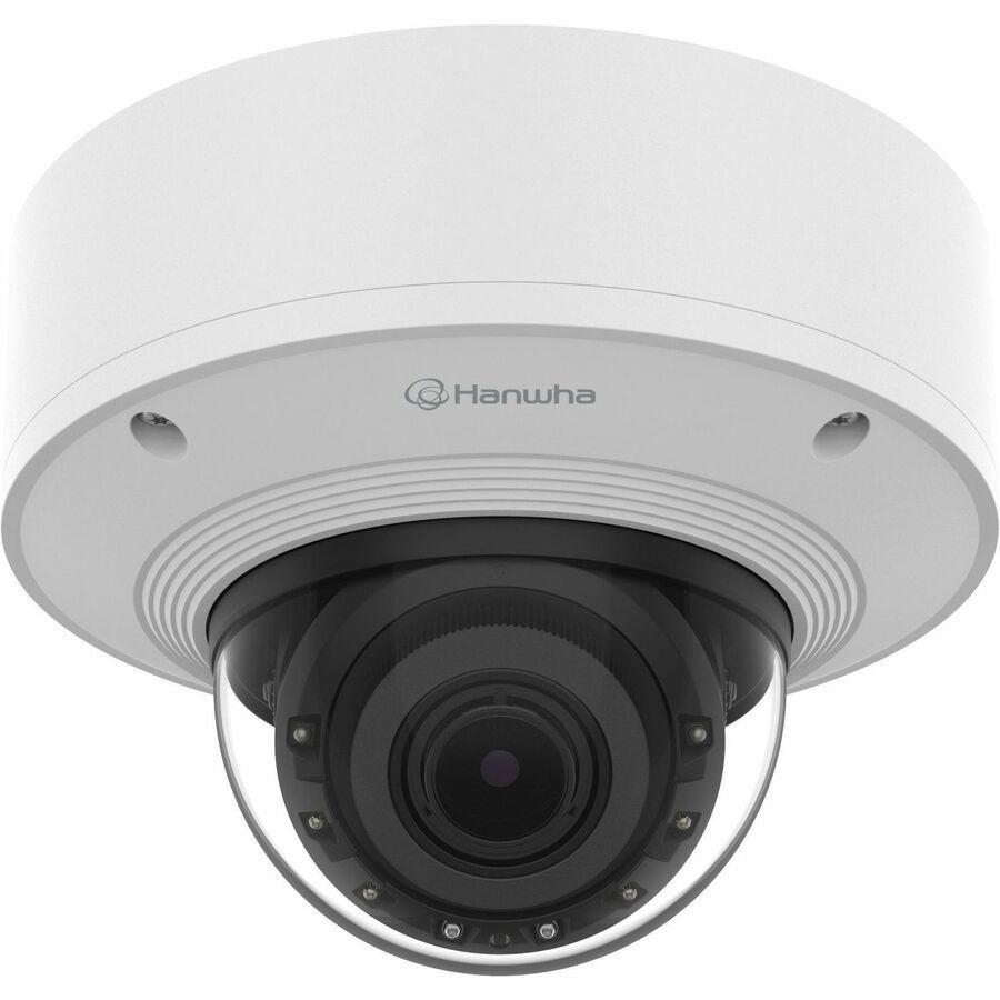 Hanwha PNV-A6081R-E2T 2 Megapixel Outdoor Full HD Network Camera - Colour - Dome - White, Silver