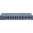 Hikvision Pro DS-3E0310HP-E 8 Ports Ethernet Switch - Fast Ethernet, Gigabit Ethernet - 100Base-T, 10/100/1000Base-T