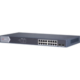 Hikvision DS-3E1518P-EI 16 Ports Manageable Ethernet Switch - Gigabit Ethernet - 1000Base-T, 1000Base-X