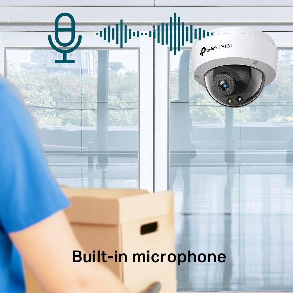 TP-Link VIGI C240 4 Megapixel Indoor/Outdoor Network Camera - Colour - Dome - Black, White