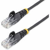 StarTech 5m Black Slim CAT6 Ethernet Cable, Snagless RJ45, UTP, LSZH, 28AWG Pure Bare Copper, Slim Network Patch Cord