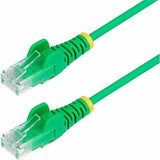 StarTech 1m Green Slim CAT6 Ethernet Cable, Snagless RJ45, UTP, LSZH, 28AWG Pure Bare Copper, Slim Network Patch Cord