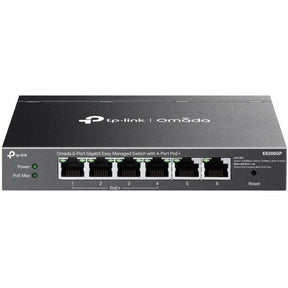 Omada ES206GP 6 Ports Manageable Ethernet Switch - Gigabit Ethernet - 10/100/1000Base-T - Black
