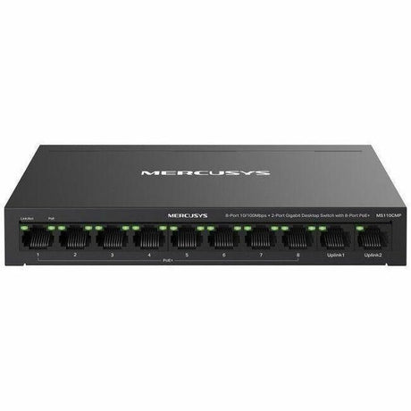Mercusys MS110CMP 10 Ports Ethernet Switch - Fast Ethernet, Gigabit Ethernet - 10/100/1000Base-T