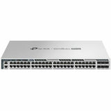 Omada Pro S6500-48M6Y 48 Ports Manageable Ethernet Switch - Fast Ethernet, Gigabit Ethernet, 10 Gigabit Ethernet, 25 Gigabit Ethernet - 100/1000Base-T, 2.5GBase-T, 1000Base-X, 10GBase-X, 2.5GBase-X - Grey