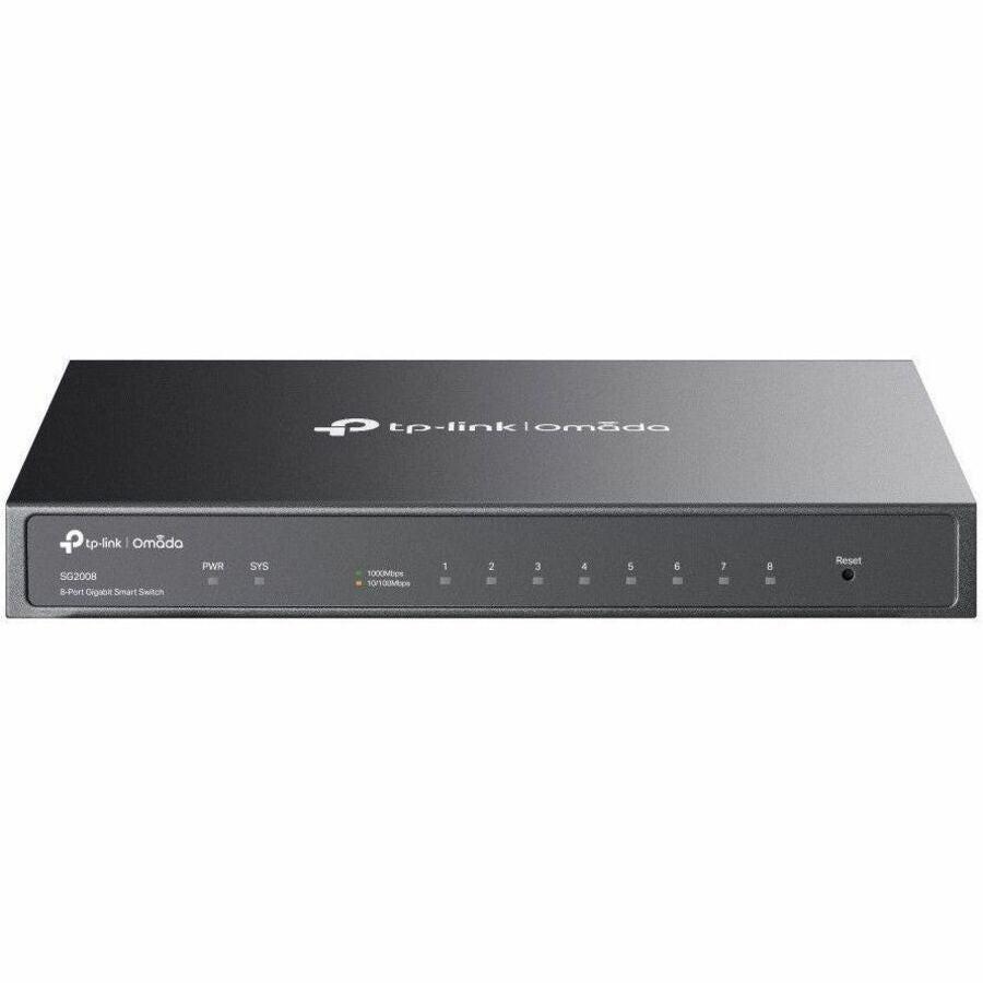 TP-Link Omada SG2008 8 Ports Manageable Ethernet Switch - Gigabit Ethernet - 10/100/1000Base-T