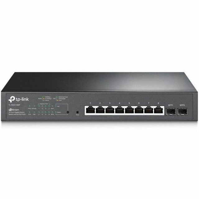 TP-Link JetStream TL-SG2210MP 10 Ports Manageable Ethernet Switch - Gigabit Ethernet - 10/100/1000Base-T, 1000Base-X