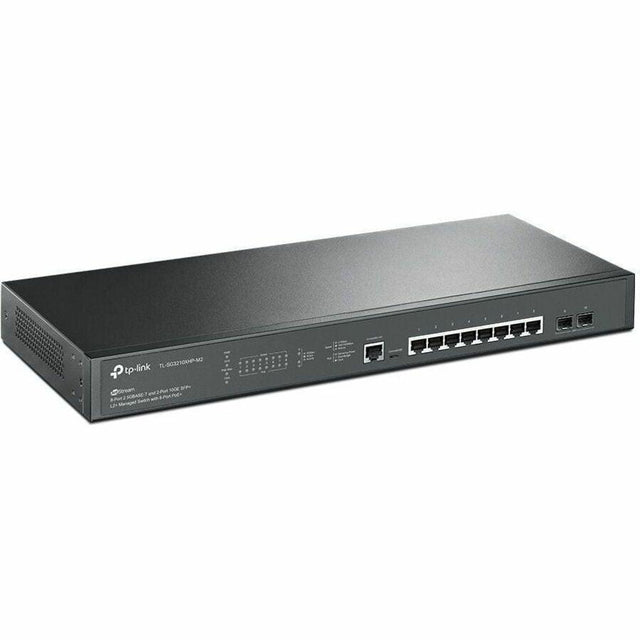 TP-Link JetStream TL-SG3210XHP-M2 8 Ports Manageable Ethernet Switch - Fast Ethernet, Gigabit Ethernet, 2.5 Gigabit Ethernet, 10 Gigabit Ethernet - 10/100/1000Base-T, 2.5GBase-T, 10GBase-X